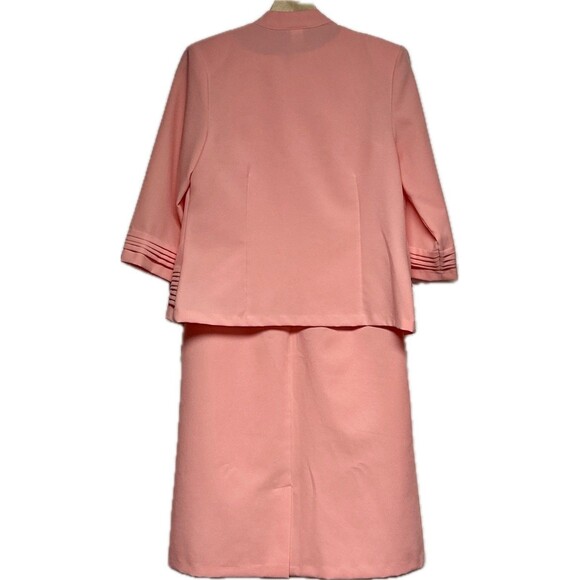 Vtg‎ Bedford Fair Classics Peach Women’s Dress Suit With Jacket Size 10 - Picture 4 of 14